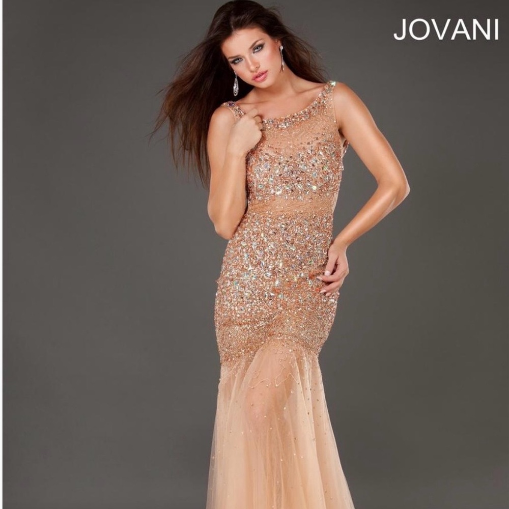 Gorgeous Jovani size 4 style 171100 Prom Gold dress